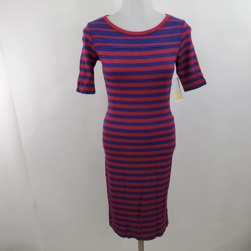 Lularoe Julia Dress XXS Fitted T Shirt Sheath Knee